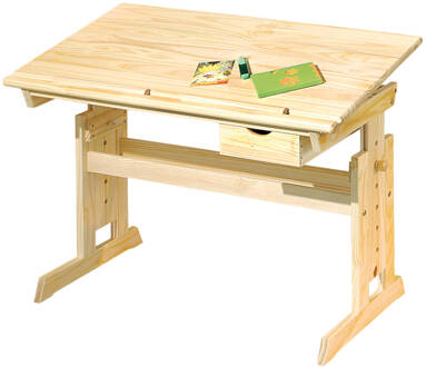 Hioshop Julva bureau 1 lade natuur. Transparant