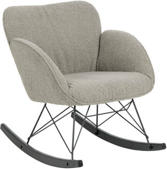 Hioshop Kelly fauteuil schommelstoel bruin.