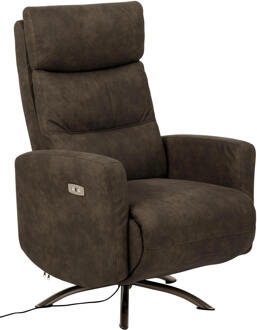 Hioshop Kerames fauteuil recliner grijs.