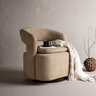 Hioshop Laurel fauteuil bruin.