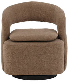 Hioshop Laurel fauteuil bruin.