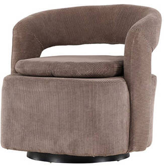 Hioshop Laurel fauteuil bruin.