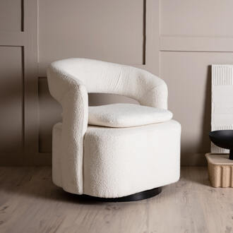 Hioshop Laurel fauteuil wit.