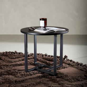 Hioshop Lawton salontafel 45x50cm zwart.