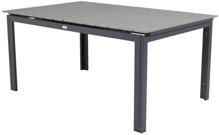 Hioshop Levels eettafel tuin incl. extra blad 160, 240 cm Zwart