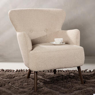 Hioshop Lincoln fauteuil beige. Multicolor