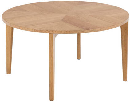 Hioshop Linny salontafel Ø80cm naturel. Beige