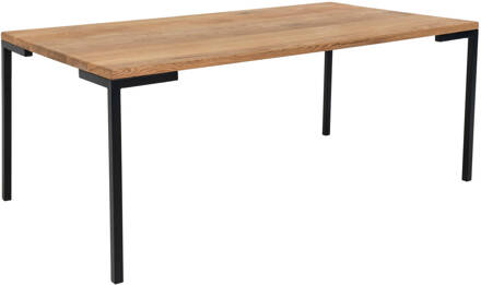 Hioshop Lugano salontafel 110x60 cm eik geolied. Geel