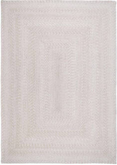 Hioshop Menorca vloerkleed 200x300 cm zandkleurig. Beige