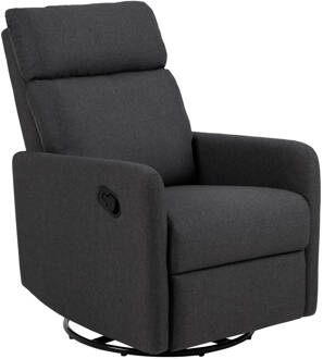 Hioshop Miks fauteuil fauteuil met relax functie grijs.