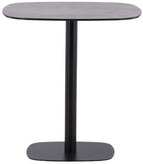 Hioshop Milano café tafel Ø70 zwart.