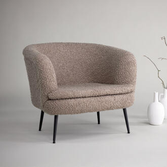 Hioshop Nordkoster fauteuil bruin.