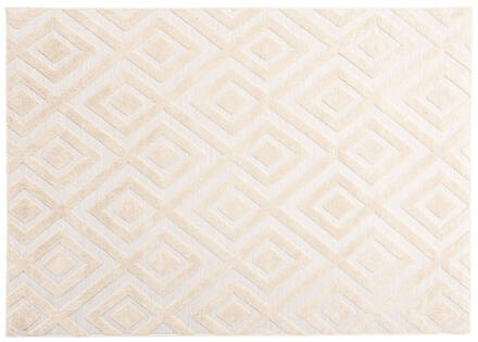 Hioshop Pia vloerkleed 230x160cm beige.