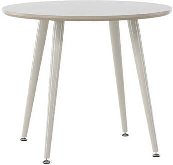 Hioshop Plaza eetkamertafel voor kinderen Ø60 cm beige.