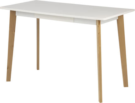 Hioshop Raven bureau met 1 lade, wit.