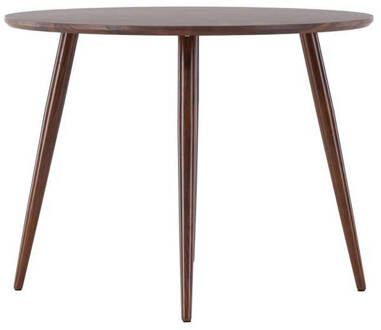 Hioshop Sanford eetkamertafel Ø100cm bruin.