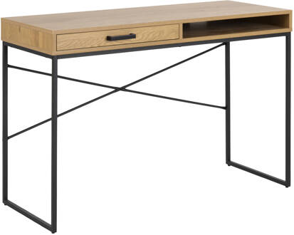 Hioshop Sea bureau met 1 plank en 1 lade, wilde eik. Bruin