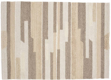 Hioshop Sixten vloerkleed 230x162cm beige.