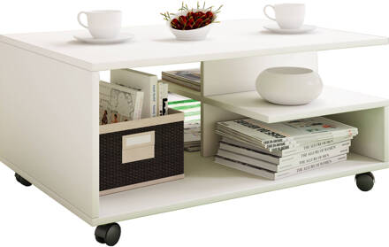 Hioshop Stango salontafel 5 plankenwit.