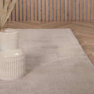 Hioshop Undra vloerkleed 240x170 cm polyester beige.