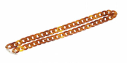 Hip Brilketting Chain bruin/oranje bruin/oranje