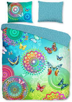 Hip Collection Mystic dekbedovertrek - 2-persoons (200x200/220 cm + 2 slopen) - Katoen satijn - Multi Multikleur