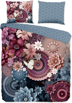 Hip Dekbedovertrek Katoen-Satijn - Asher - Lits-Jumeaux (240x220 Cm) - Meerkleurig Katoen-satijn Katoen - Dieren & Natuur & Bloemen - HIP - Dekbed-Discounter.nl - 240 x 200/220 cm