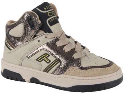 Hip H1140-d meisjes veterboots - maat 35 Beige