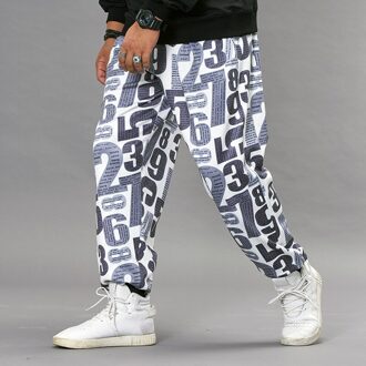 Hip Hop Digitale Graffiti Joggers Broek Streetwear Joggingbroek Broek Big Size 8XL Mode Harem Broek Mannelijke Elastische Taille HX595 5XL