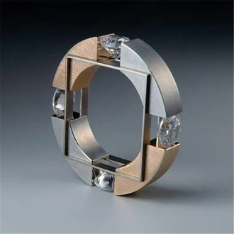 Hip Hop Vintage Fashion Jewelry 925 Silver&Gold Fill Modern Ring AAA Cubic Zircon Lucky Women Wedding Bridal Ring Gift