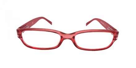 HIP Leesbril doorzichtig rood - +3.0