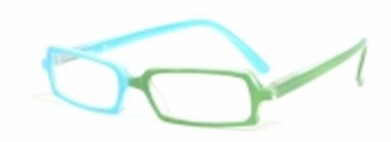 Hip Leesbril Duo blauw/groen +1.0