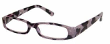 Hip Leesbril Gevlekt paars-grijs/zwart +1.0