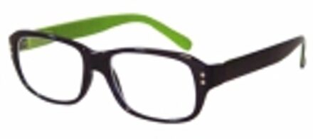 Hip Leesbril Hip zwart / groen +1.0