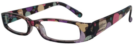 HIP Leesbril multicolour/stip - +2.5