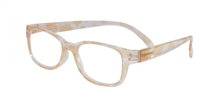 HIP Leesbril oranje/transparant - +2.5