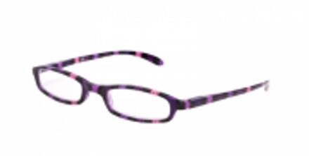 Hip Leesbril paars gestreept +1.0