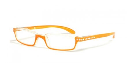 HIP Leesbril Strass-stenen oranje - +1.0
