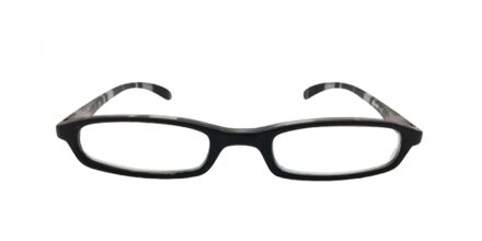 HIP Leesbril zwart/grijs gestreept - +3.0
