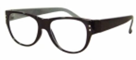 Hip Leesbril zwart/grijs +1.5