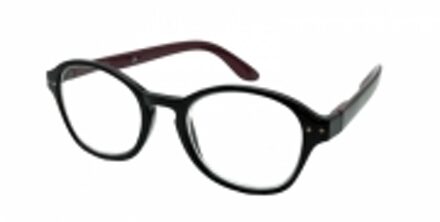 Hip Leesbril zwart/rood +1.0