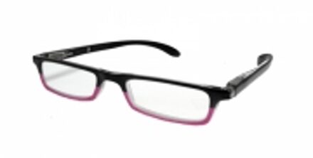 Hip Leesbril zwart/roze +2.0