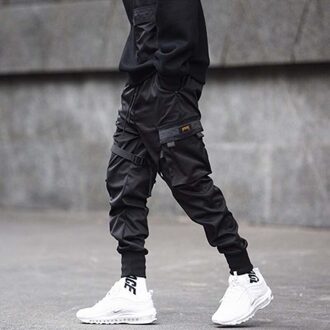 Hip Pop Cargo Broek Mannen Zwart Pocket Streetwear Harajuku Techwear Broek Broek Harem Joggers Joggingbroek Dansen Chic 4XL