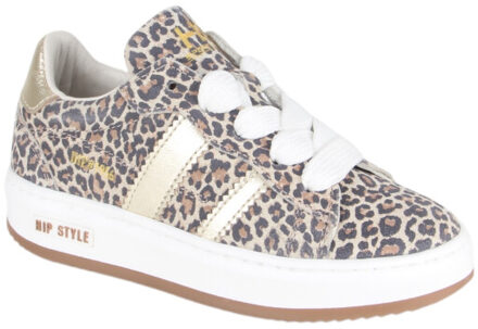 Hip Shoe Style Sneaker panter,bruin - 32