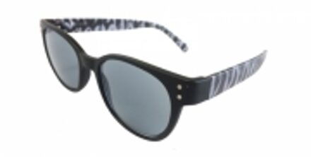 Hip Zonneleesbril Brei zwart/wit +2.5