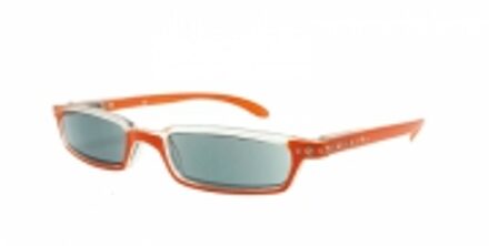 Hip Zonneleesbril oranje met strass +1.0