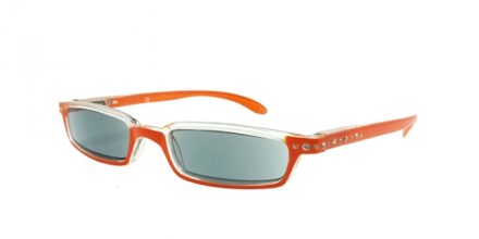 HIP Zonneleesbril oranje met strass - +1.5