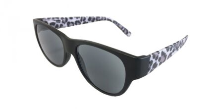 HIP Zonneleesbril Panter zwart/wit - +1.0