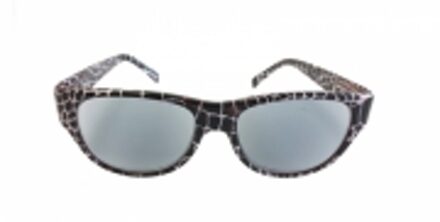 Hip Zonneleesbril Slang zwart/wit +1.0