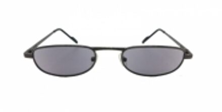 Hip Zonneleesbril zwart metaal +2.5